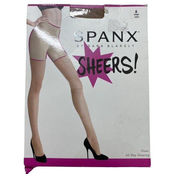 SPANX Sheers Originals Women's Size A Sand Beige Tummy Control Super-Shaping NEW - Picture 1 of 9
